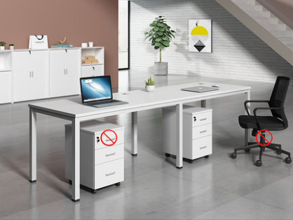 职员办公桌椅组合4人位简约现代屏风卡位工位6人位办公桌子办公室