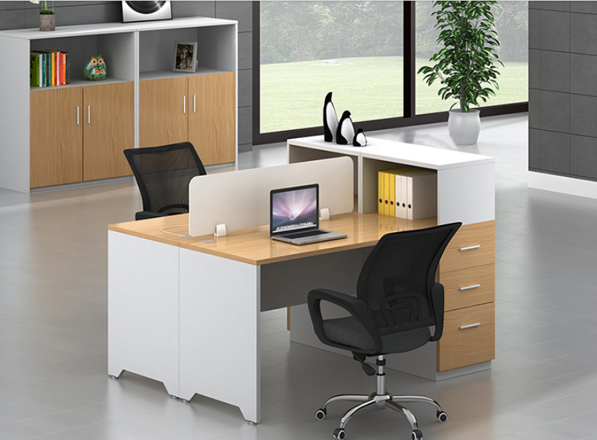 职员办公桌简约现代屏风隔断员工电脑桌财务桌办公室办公桌椅组合