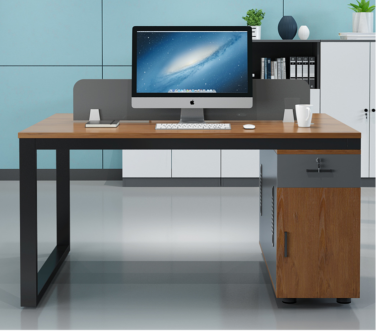 职员办公桌椅组合现代简约4/6人员工位办公室家具职工作屏风桌子 