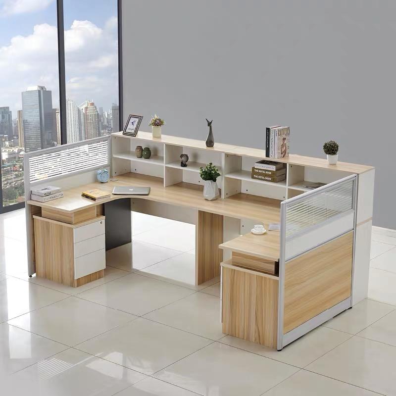 职员办公桌2/4/6/8人位办公家具卡位座屏风办公桌座椅组合简约现代