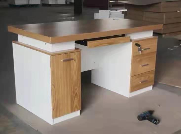 1.4米电脑桌1.2米办公桌家用写字桌现代简约课桌培训桌带抽屉