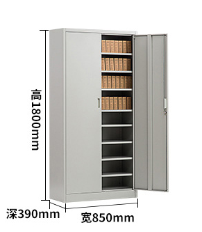 沈阳西斯玛特文件资料档案柜办公铁皮柜带锁连体多层储物柜会计财务凭证柜