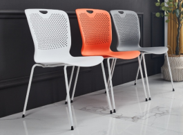 时尚钢筋退多功能会议椅培训椅洽谈椅接待职员椅电脑椅办公椅弓形型脚