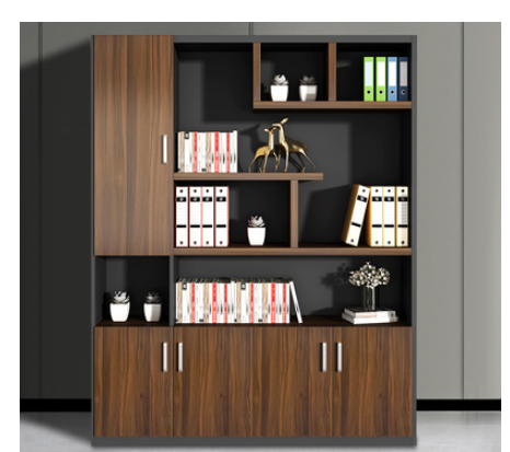 沈阳文件柜木质落地资料柜档案组合柜办公室背景书柜简约组合收纳储物