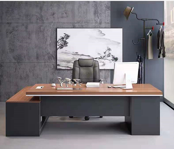 沈阳简约现代单人老板桌带双柜办公桌总裁大班台经理桌子主管桌子