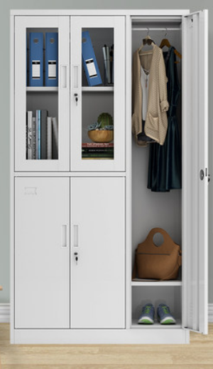 沈阳铁皮更衣柜员工宿舍多门储物柜带锁6门9门健身房寄存包柜定制