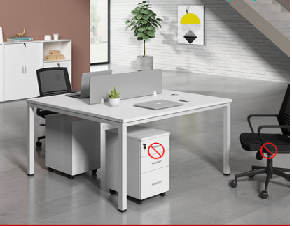 沈阳西鑫斯玛特职员办公桌4人位员工办公桌椅组合简约现代屏风卡位办公家具