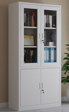 沈阳文件柜铁皮柜档案柜办公室资料柜带锁储物柜收纳柜钢制财务凭证柜