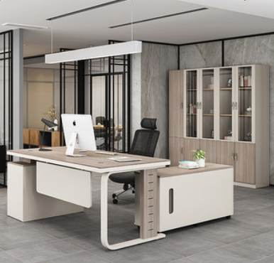 沈阳老板办公桌家用简约现代老板桌设计感组合时尚单人大班台办公家具