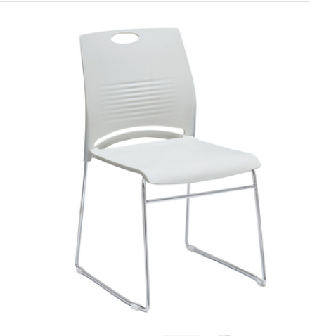 沈阳办公椅培训椅简约塑料椅叠落会议椅靠背椅洽谈椅实心钢脚会客椅子