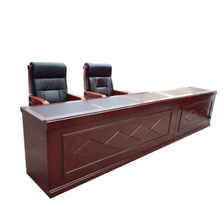 沈阳油漆发言台洽谈桌培训室领导演讲主席台实木条形讲台会场会议桌