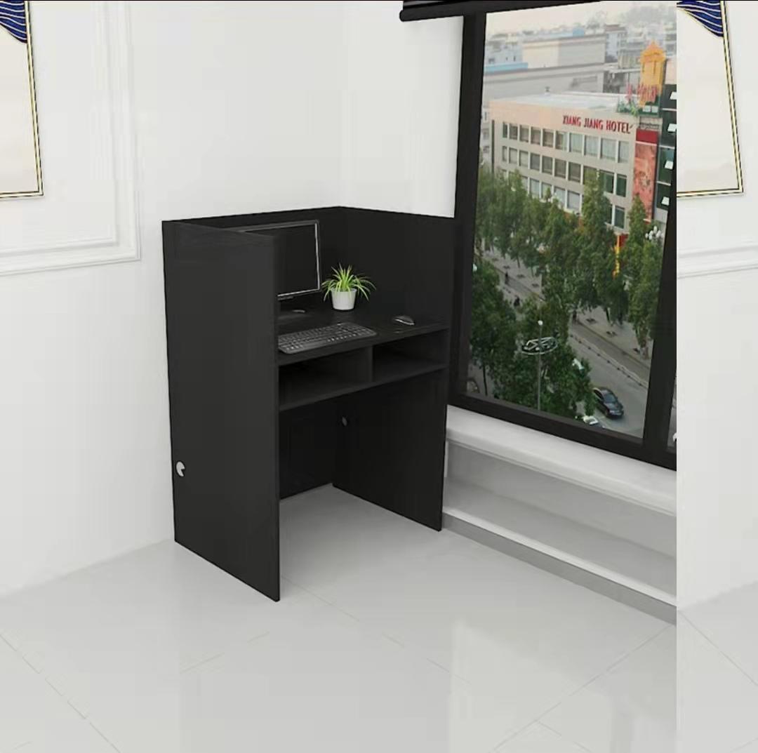 沈阳屏风办公桌椅组合简约现代实木隔断职员工作位培训客服办公室卡座