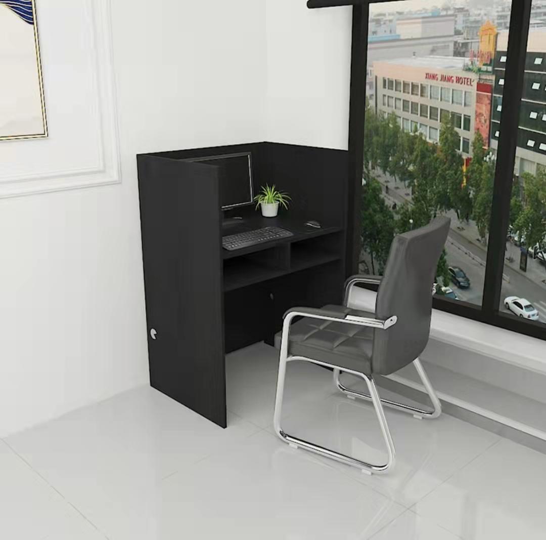 沈阳屏风办公桌椅组合简约现代实木隔断职员工作位培训客服办公室卡座