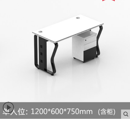 沈阳职员办公桌简约现代桌椅组合四人位员工电脑桌工位屏风办公室家具