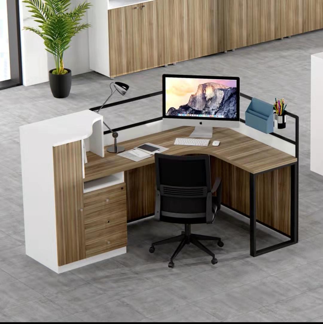 沈阳办公桌椅简约现代办公屏风职员卡位财务桌4人定制工作台桌椅套装