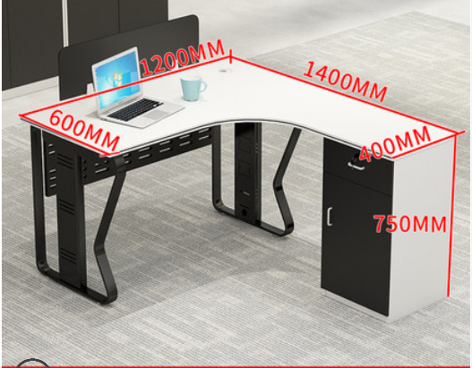 沈阳鑫斯玛特职员办公桌椅组合员工桌简约现代T型双人工位屏风卡座财务办公桌