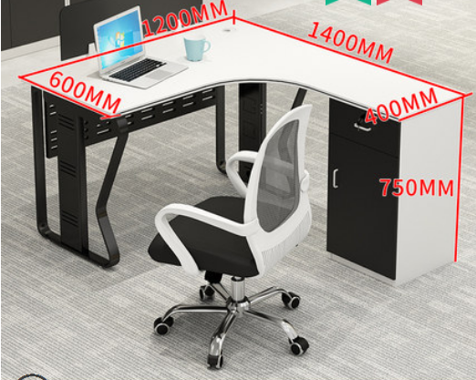 沈阳鑫斯玛特职员办公桌椅组合员工桌简约现代T型双人工位屏风卡座财务办公桌