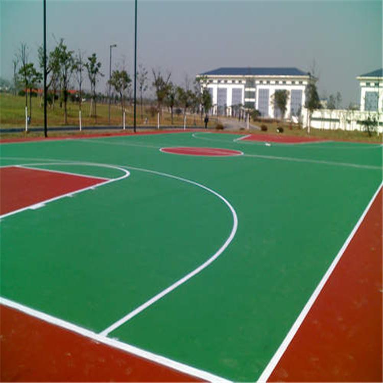 沈阳新旭体育 硅PU篮球场 硅PU球场 厂家供应 可定制 