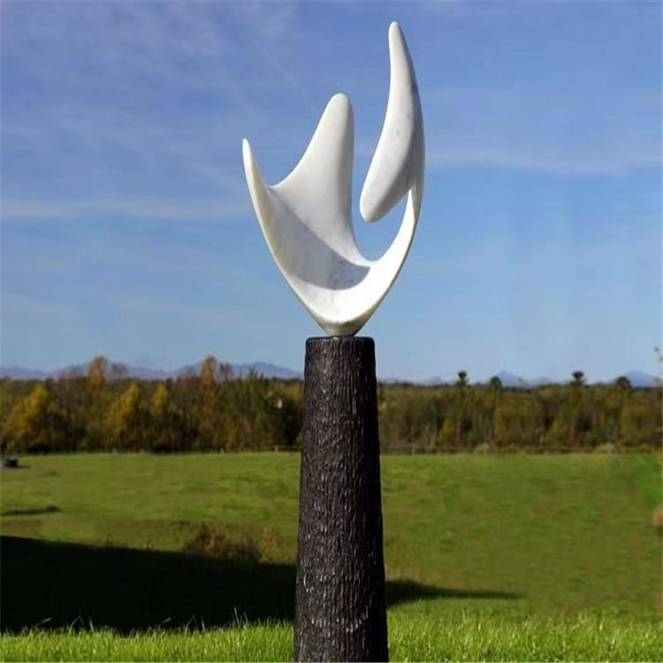 白钢雕塑  新卓雕塑  沈阳雕塑厂家 公园景区室外大型白钢点塑