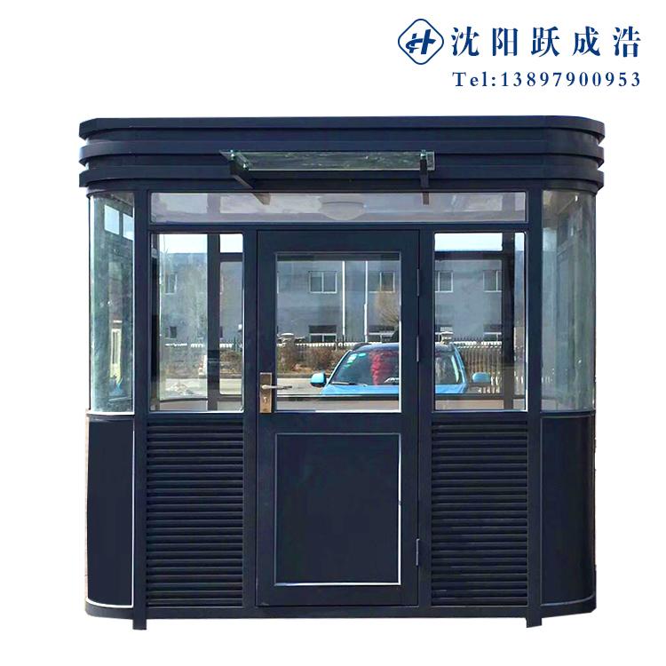 沈阳跃成浩岗亭 沈阳岗亭制作   钢结构岗亭 金属雕花板岗亭 治安岗亭 支持定制