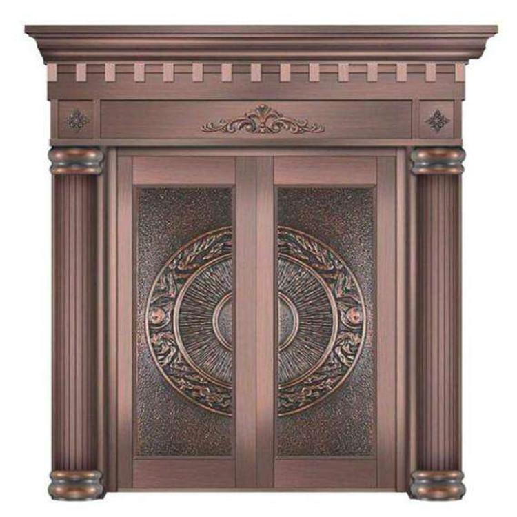 专业定制庭院铜门 别墅庭院铜门 古典庭院铜门