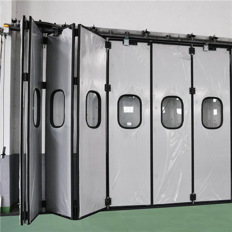 工业电动折叠门 四扇折叠门厂家 电动折叠门 快速堆积门