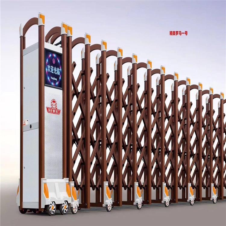 学校小区电动伸缩门 正大安泰_不锈钢电动伸缩门 供应商批发