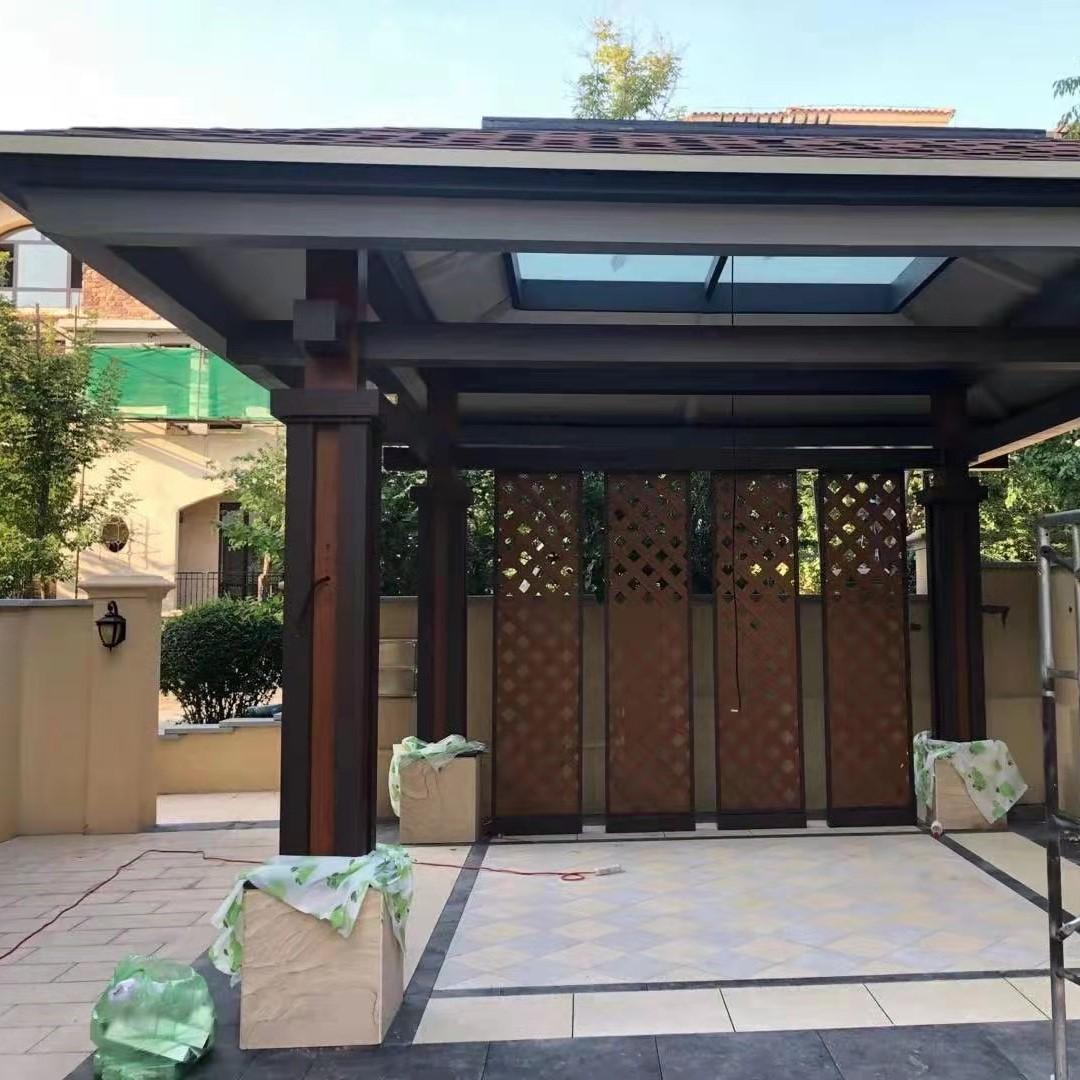 新中式铝合金凉亭 景观园林别墅用新中式铝合金凉亭