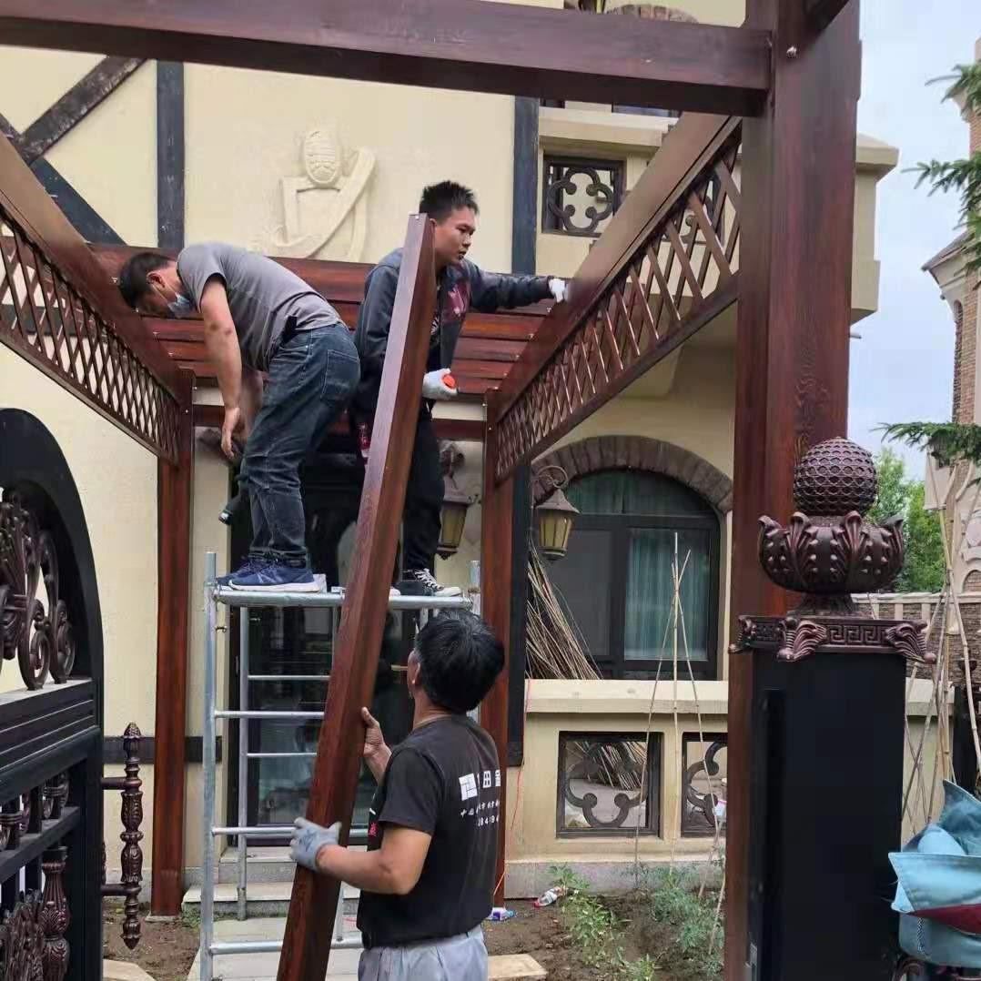 铝合金葡萄架经久耐用 别墅花园铝合金葡萄架 沈阳中海铝材