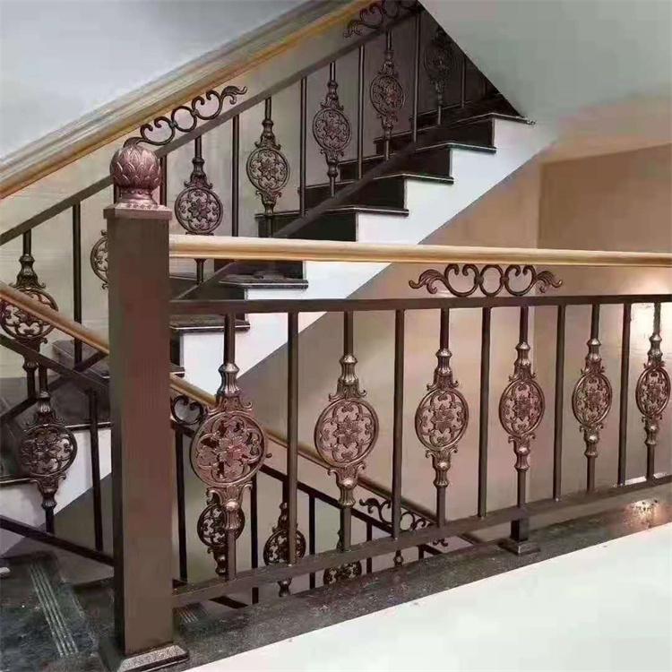 沈阳铝制楼梯定制  铝制围栏 沈阳铝艺楼梯护栏定制厂家