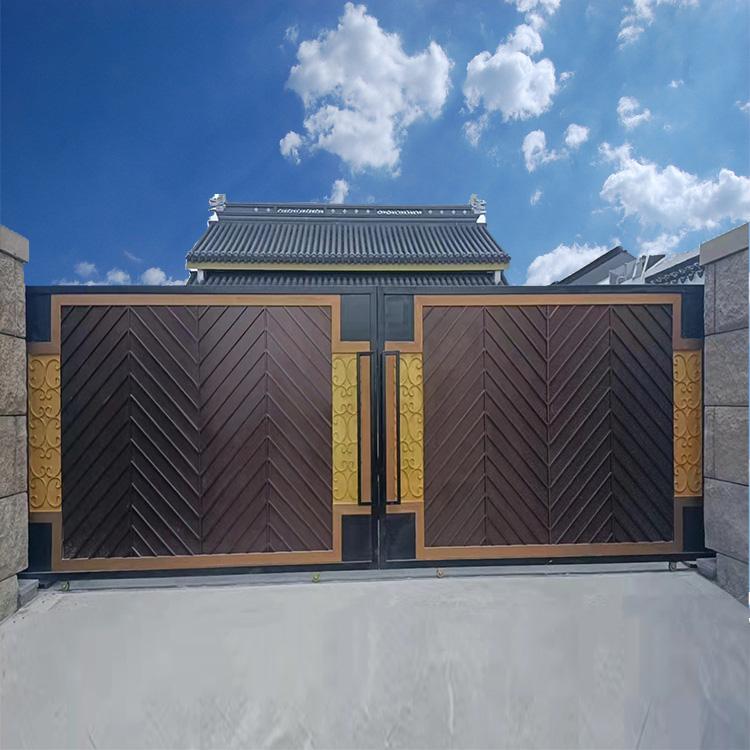 沈阳庭院门厂家  铸铝门定制价格  铝艺大门定制安装