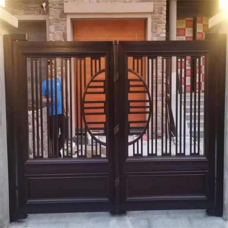 别墅铝合金大门 辽宁沈阳双开电动铝艺大门平移门 款式新颖价格合理