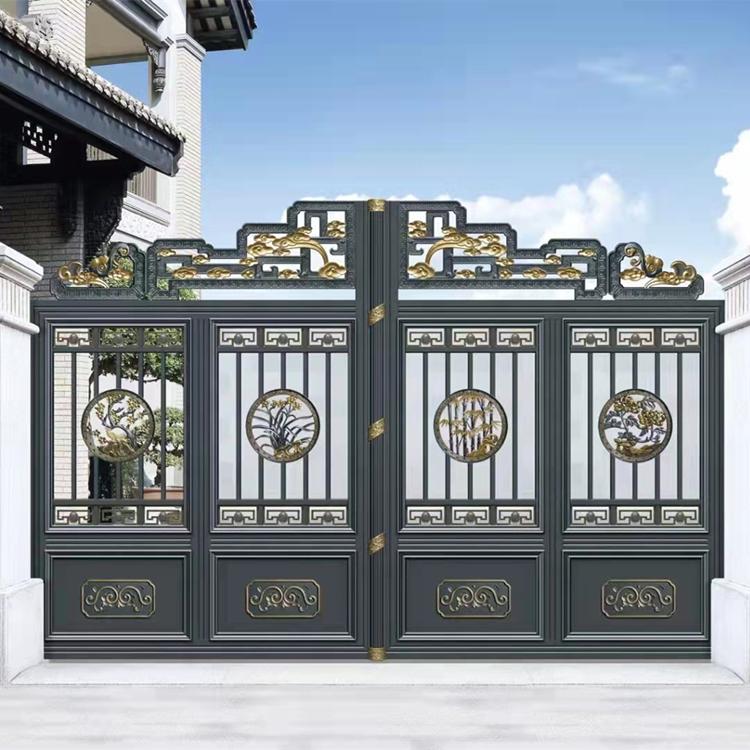 铝艺庭院大门 小区庭院 别墅电动门 耐腐蚀 抗老化