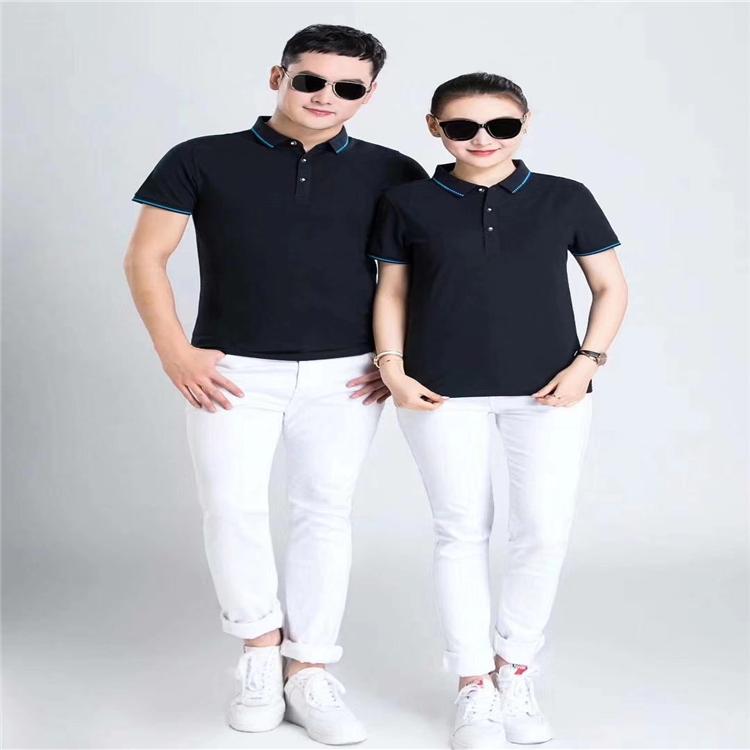 翻领短袖polo衫定制衬衫 工作服男女T恤工衣工装定做