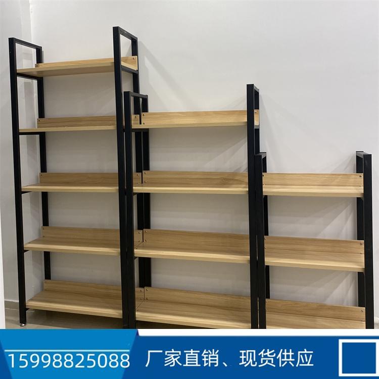 钢木货架书架 落地多层储物架子 家用钢木货架 儿童收纳架 铁艺简易书 柜置物架
