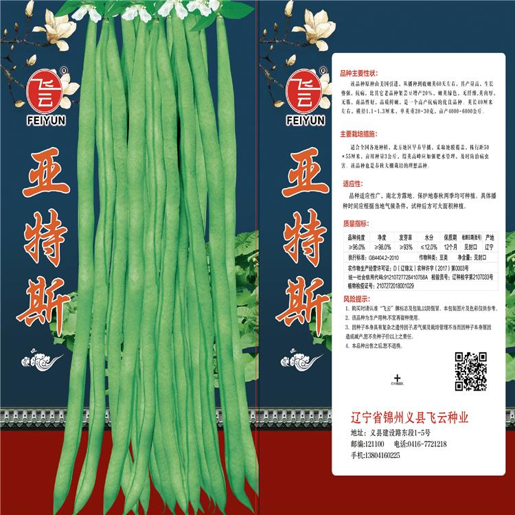 亚特斯芸豆种子架豆种子芸豆苗高产芸豆种子批发 100g 诚招各地代理商